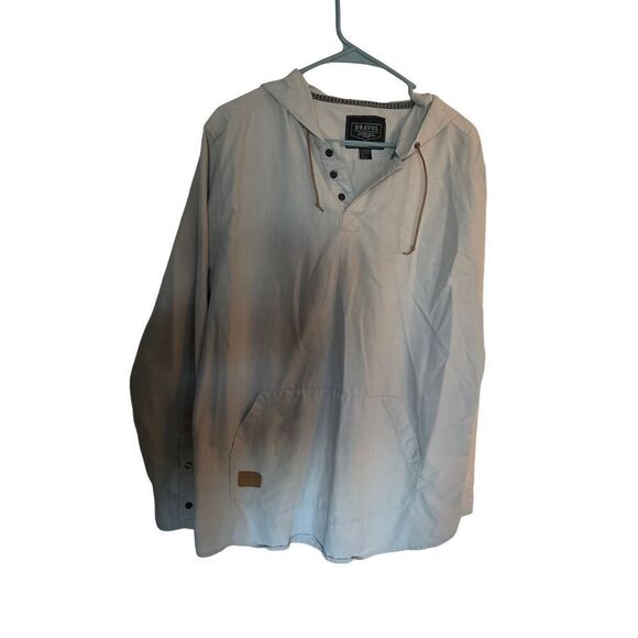 Dravus Mens Grey Paramount Quality Casual Hooded Kangaroo Pocket Jacket Large - Picture 4 of 12